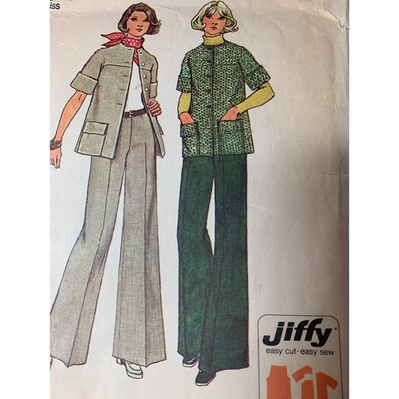 Simplicity Misses Coat and Pants Sewing Pattern sz 14 6529 - uncut - Picture 9 of 11